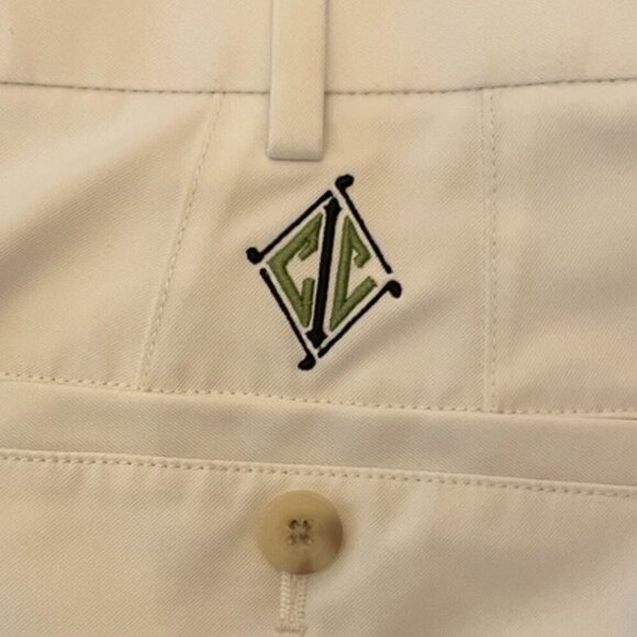 Peter Millar White Salem Performance Short - 9 inch Inseam Golfing SIZE 38 - Picture 9 of 12